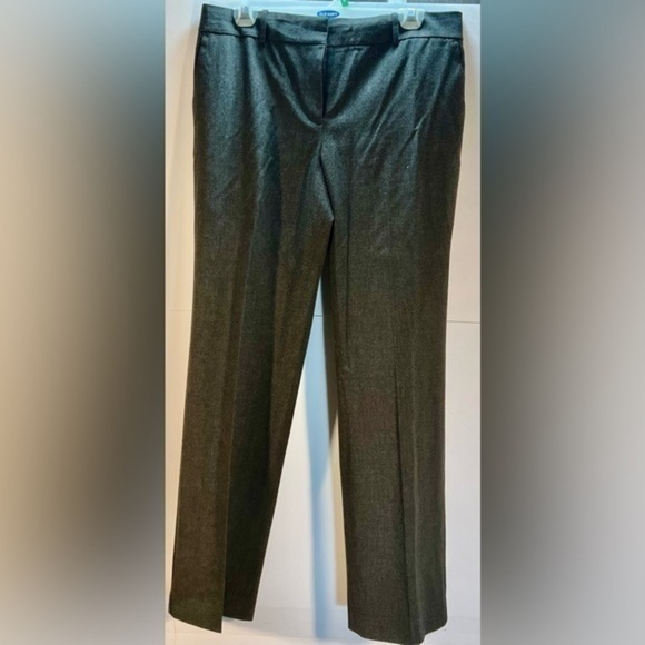 ANN TAYLOR DARK GREY WOMEN’S PANTS SIZE 10 PETITE-KATE FIT - Picture 1 of 3